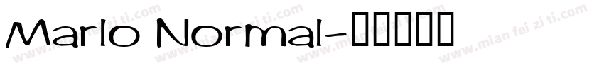 Marlo Normal字体转换